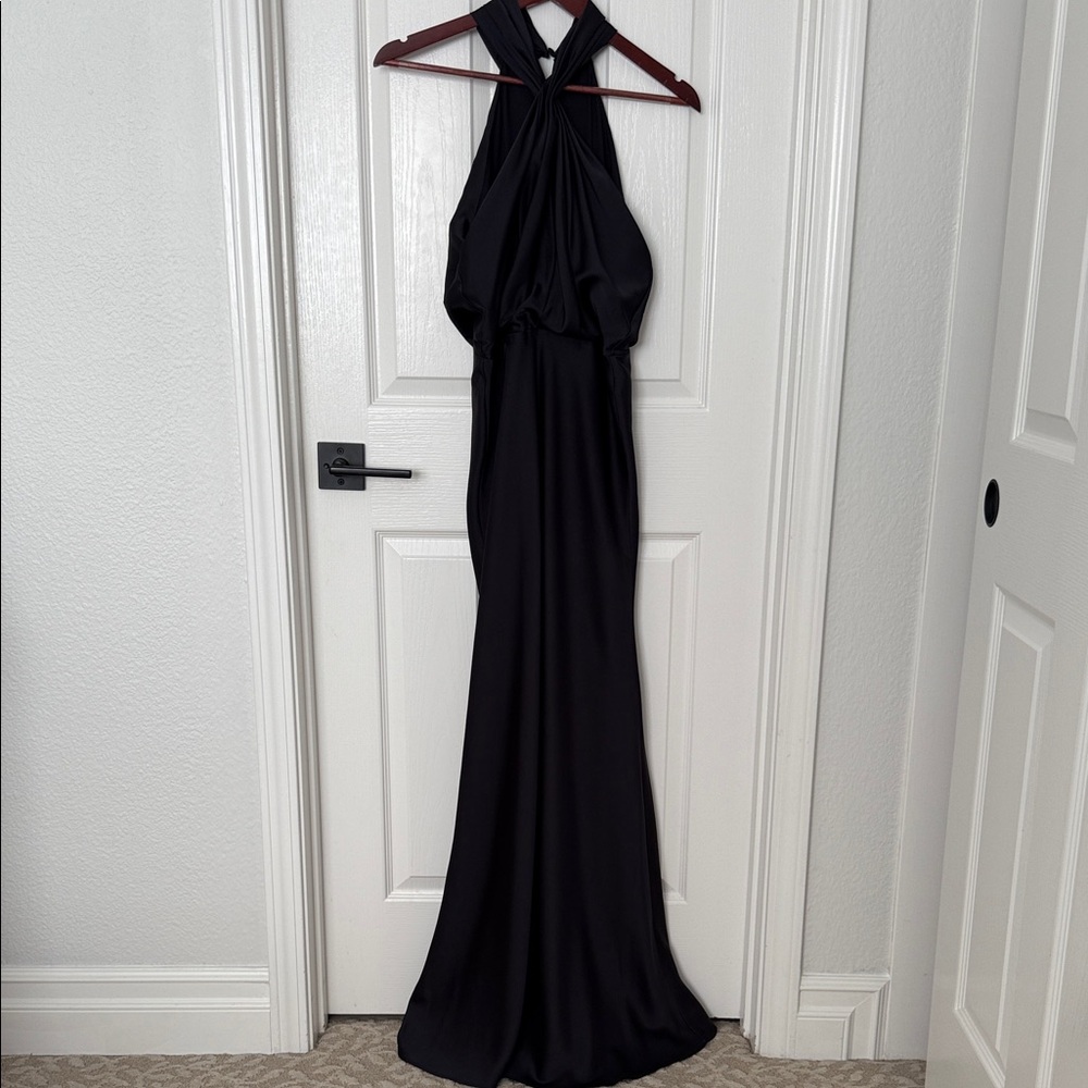 Elegant Navy Maxi Dress